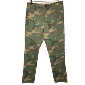 Madewell Rivington Camo Crop Trousers Size 25